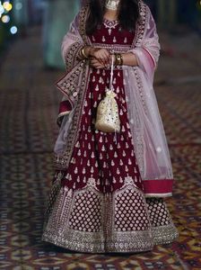 Maroon Bridal Lehenga