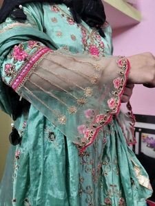 PAKISTANI KADAI DESIGNER Embroidery GOWN