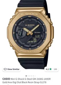 Casio G-Shock Gm2100 Gold