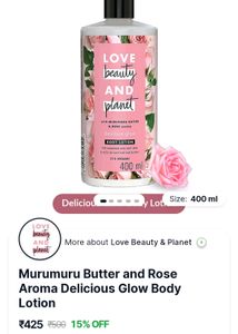 Love Beauty &amp; Planet Body Lotion