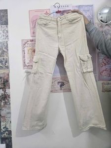 Cargo Style Beige Pants