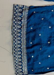 Teal Embroidered Salwar Kameez Suit