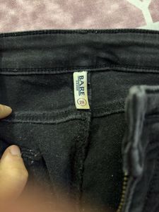 Embroidered Black Jeans