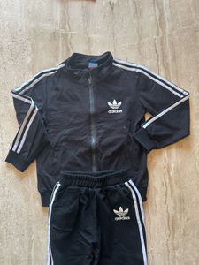Adidas Kids Tracksuit - Black &amp; White
