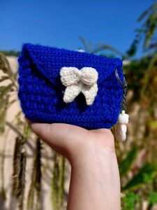Crochet Cute Purse with Keychain 🎀