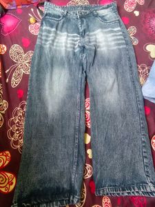 Wide Leg Denim Jeans ~