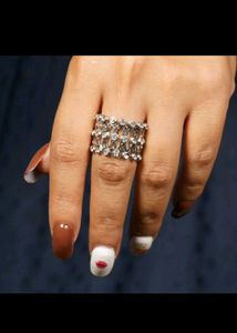 92.5 Silver Ring Cum Bracelet ❤️