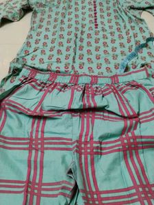 Floral Green salwar Suit Set
