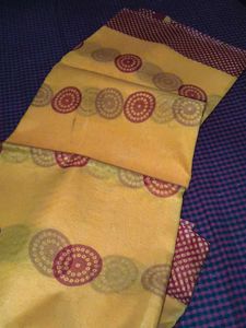 Elegant Yellow &amp; Red Saree