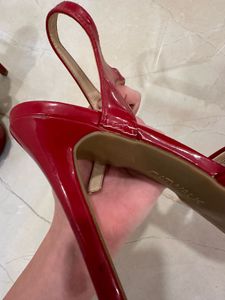 Never Used Red Heels From Europe / Damaged