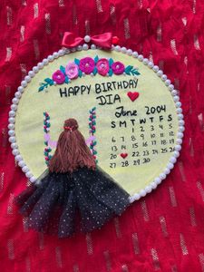 Birthday Girl Embroidery Hoop