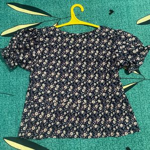 Korean Top Floral Print