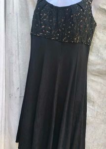 199. Black Sequin Dress