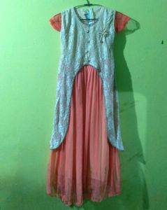 Elegant Pink &amp; Lace Girls&#39; Dress