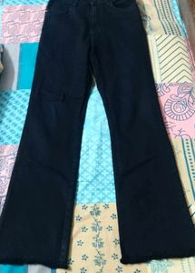 Flared Black Jeans