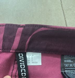 Patterned Wide Leg Pants