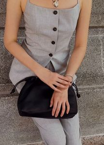 Grey Button-Down Waistcoat Top