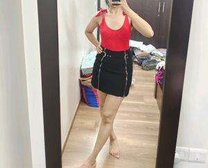 New Red Beautiful Sleeveless Top