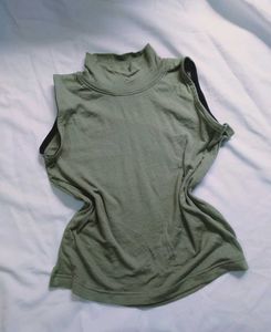 Olive Fitted Top