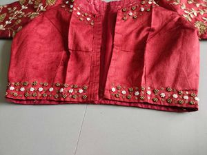 Embroidered Red Blouse