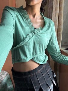 V Neck Full Sleeve Top