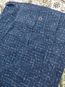 Stylish Blue Patterned Shirt