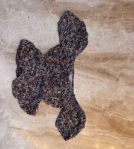 Beautiful Floral Waist Fitted Top- Size-30-34