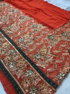 Full Work Saree With Blouse Piece