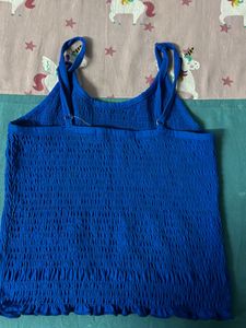 Blue Tank Style Top
