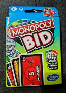 Monopoly Bid Card Game