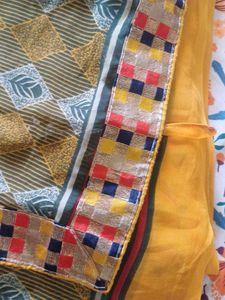 PRINTED SAREE WITH BLOUSE