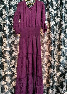 💜Zudio Purple  Maxi Dress💜