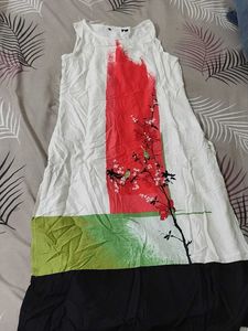 Unique Pattern Sleeveless Dress