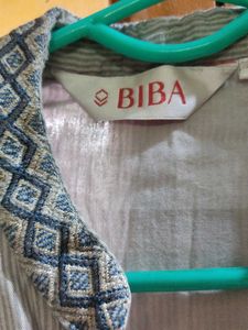 Light Blue Long Sleeve Button-Down Tunic