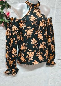 🎁Buy 2 Get 1 Free 🎁 Floral Cold Shoulder Top