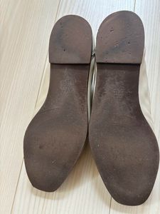 Zara Ecru Pure Leather Loafers