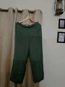 Green Wide Leg Pants