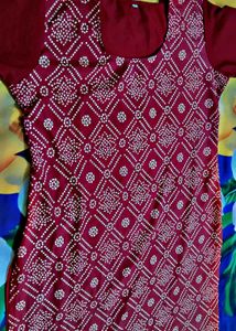 Bandhani Print Kurta