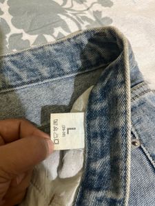 Ripped Denim Shorts