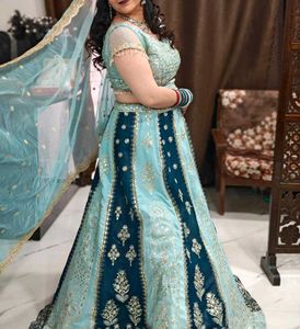 Elegant Blue Lehenga Choli