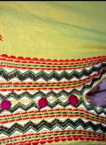 Gown Yellow Embroidery