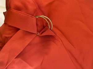 Rust Orange Fit &amp; Flare Dress