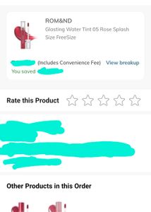 Rom&amp; Rose Splash Kbeauty Tint