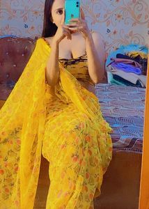 Yellow Floral Saree