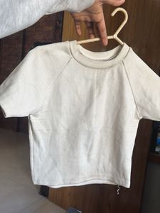 Casual White Crop Top