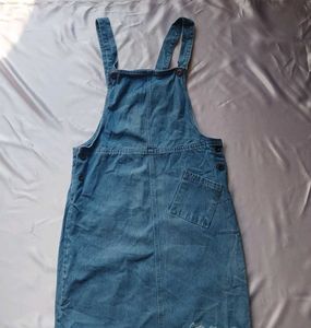 Denim Dungaree Dress