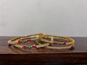 CZ Bangles Set Of 6