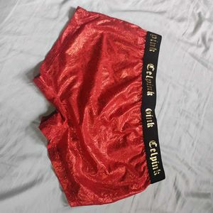 Celpink Shiny Red Trunks