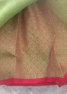Parrot Green Saree