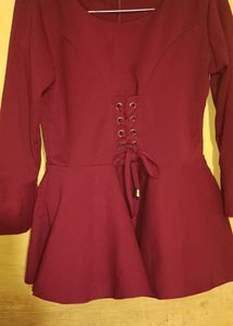 Mehroon Color Top